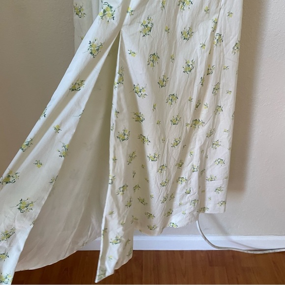 HOUSE OF CB 'Tallulah' Ivory Floral Puff Sleeve Midi Dress NWOT Size‎ XL - Picture 9 of 13